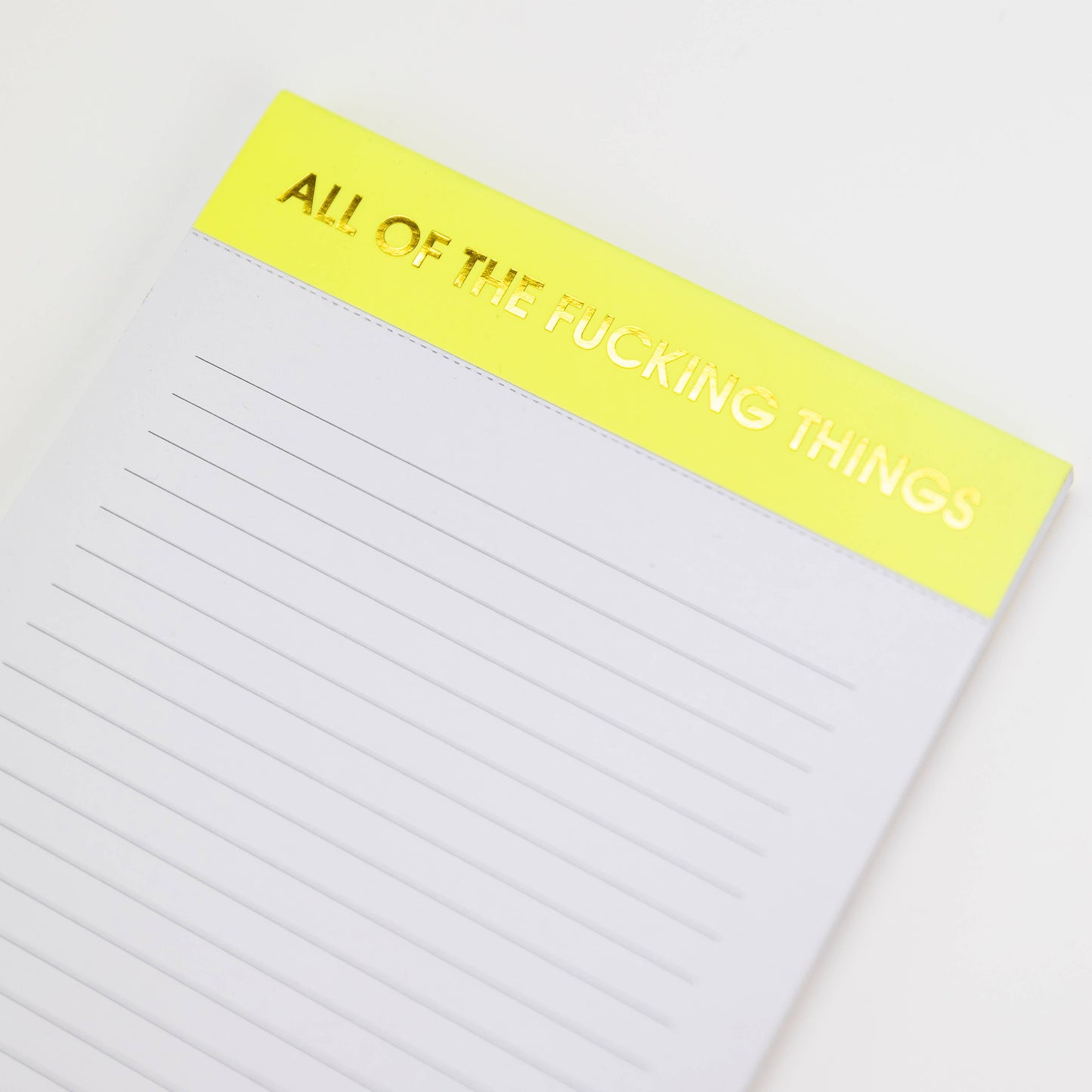 All The Fucking Things Notepad