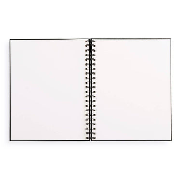 Large Sketchbook 8.5 x 11"- Spiral Hardcover (Black)