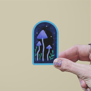 Mushroom Arch Vinyl Sticker