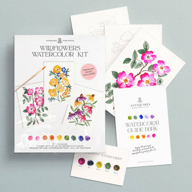 Watercolor Painting Kit : Wildflowers No1