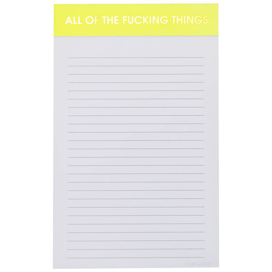 All The Fucking Things Notepad