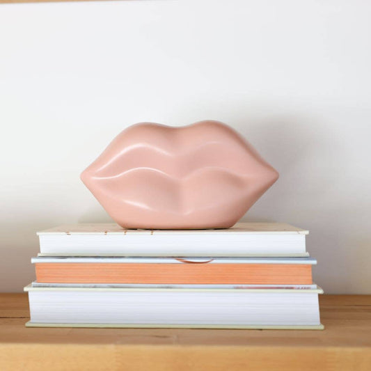 7“L Pink Ceramic Lip