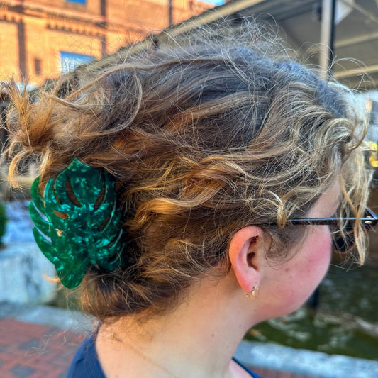 Monstera Hair Clip