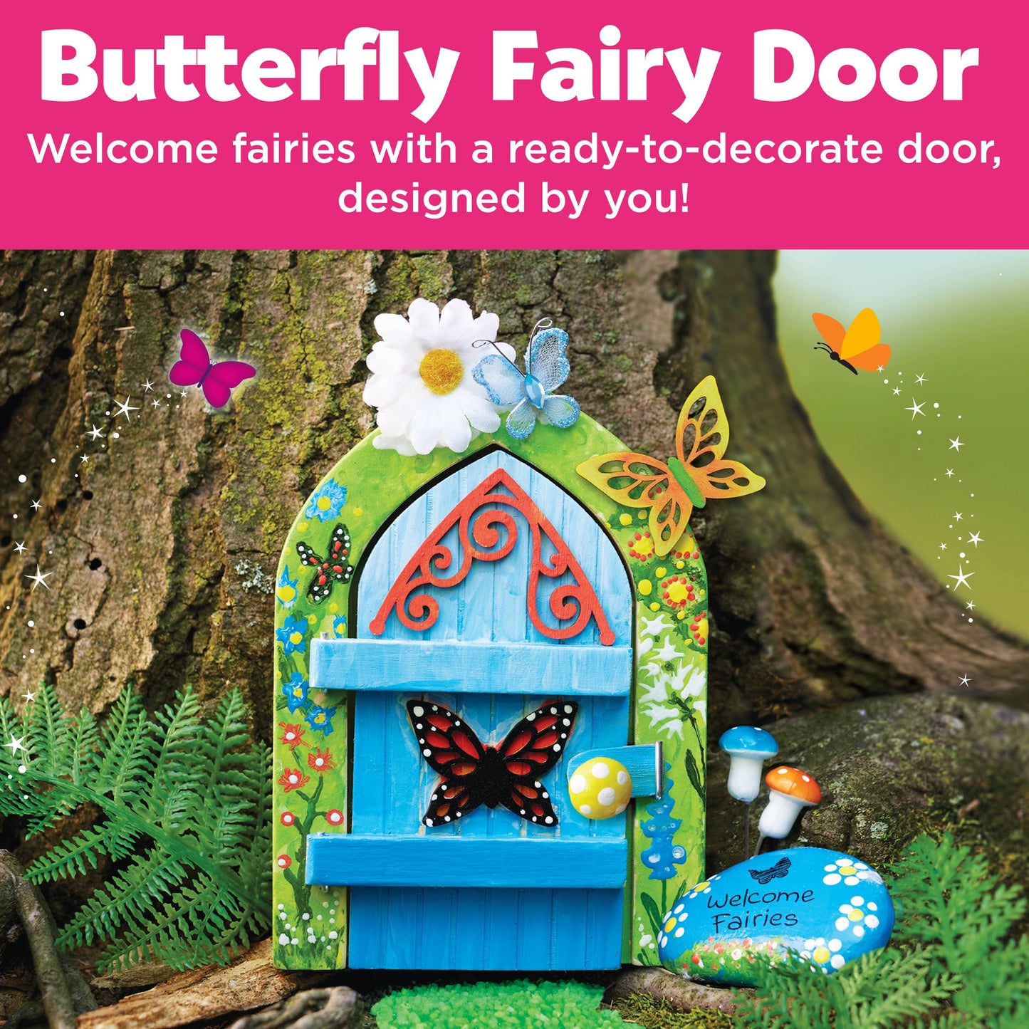 Butterfly Fairy Door - DIY Craft Kit for Kids