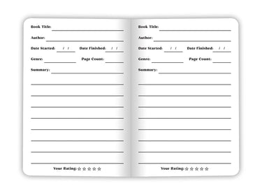 Book Club Log Book - Two 20-page books - Review your reading