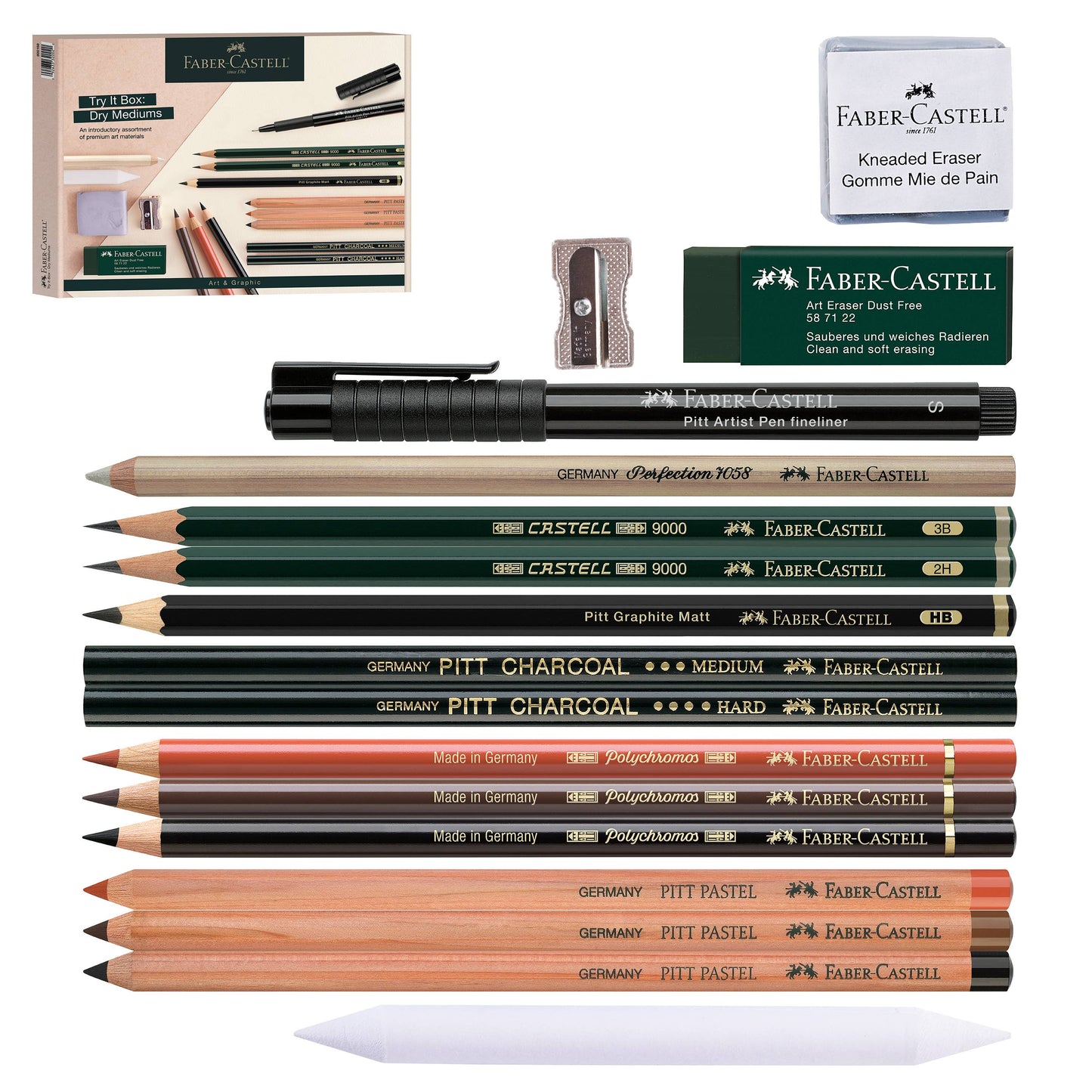 Art & Graphic Try It Box Artist Dry Mediums Assortment
