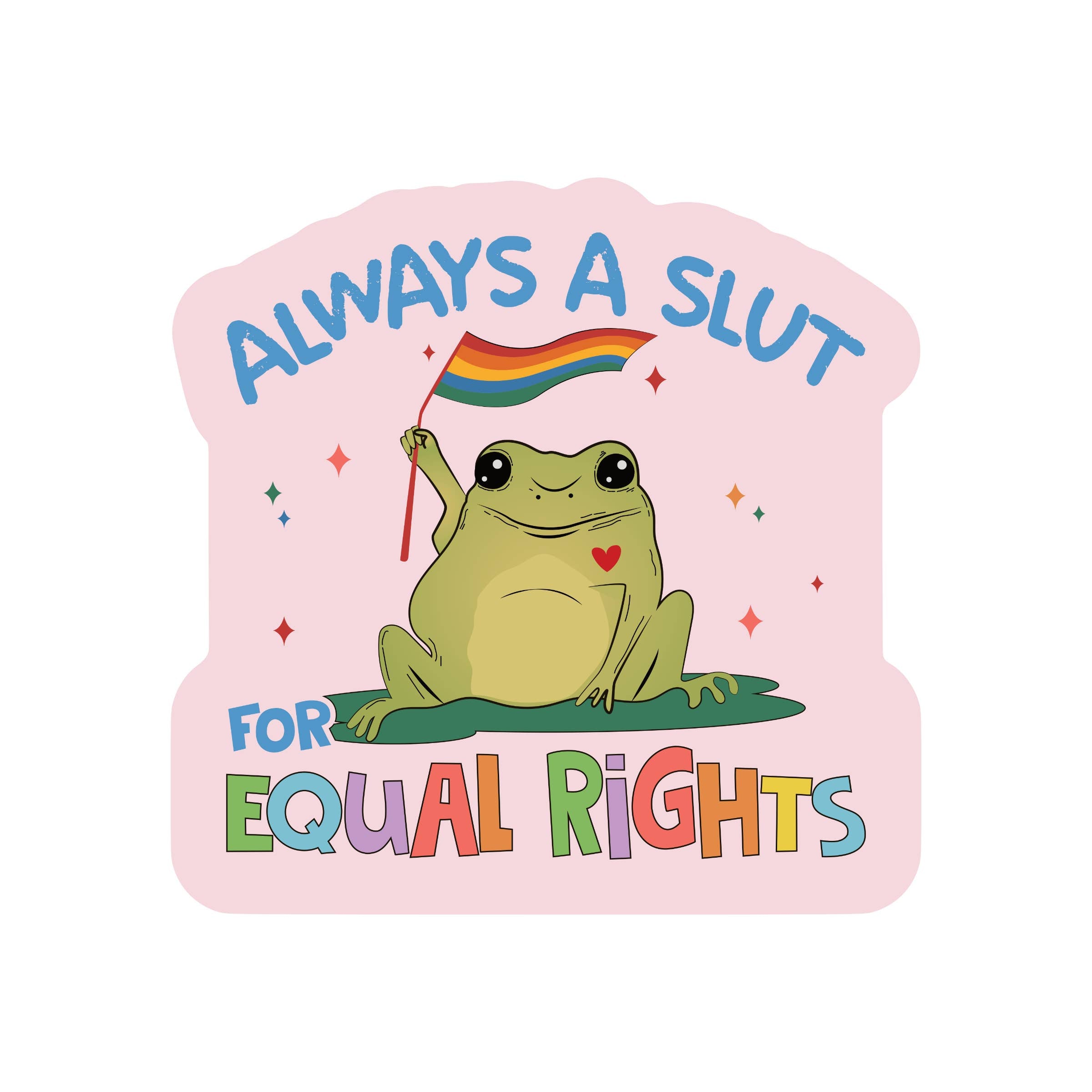 LGBTQ Equal Rights High Quality Vinyl Sticker – The Common Pine
