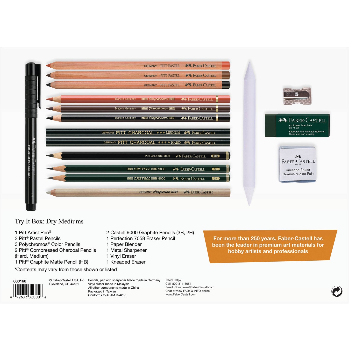 Art & Graphic Try It Box Artist Dry Mediums Assortment