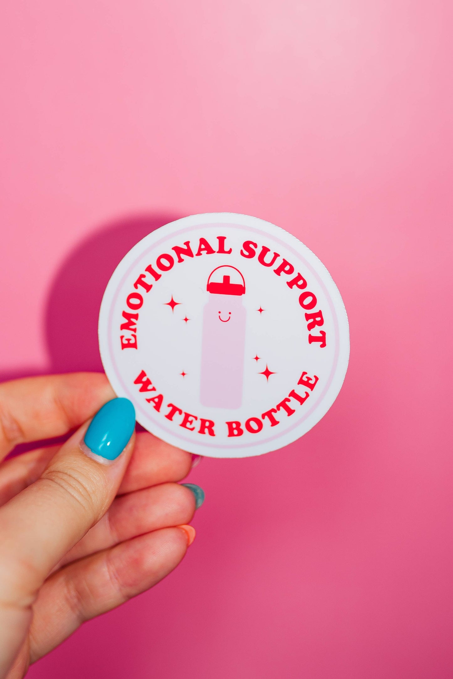 Emotional Support Water Bottle Sticker, Owala Stanley