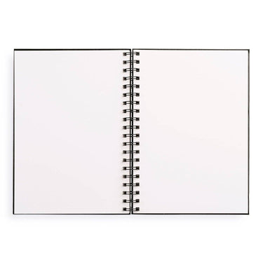 Medium Sketchbook 7 x 10" -  Spiral Hardcover (Black)