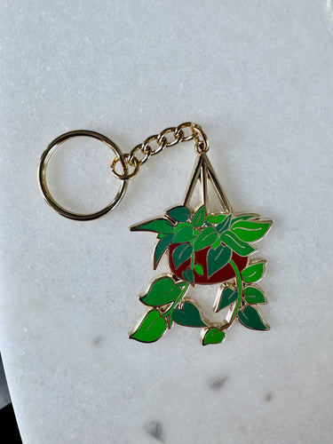 Pothos Keychain or Bag Charm