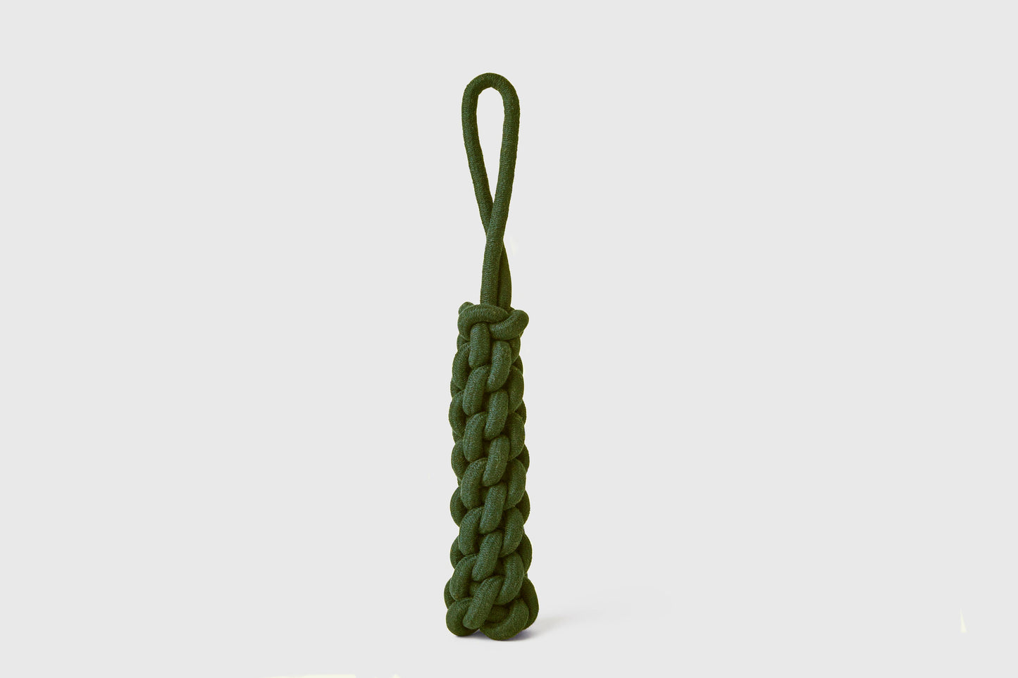 Jax & Bones Top Tugger Rope Knot Dog Toy Olive 11"