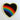 Heart/Rainbow Bumper Sticker, Durable vinyl decal