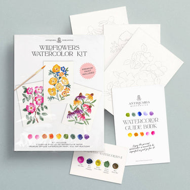 Watercolor Painting Kit : Wildflowers No1