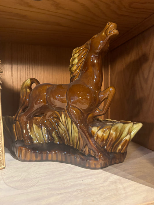 MCM Ceramic horse planter