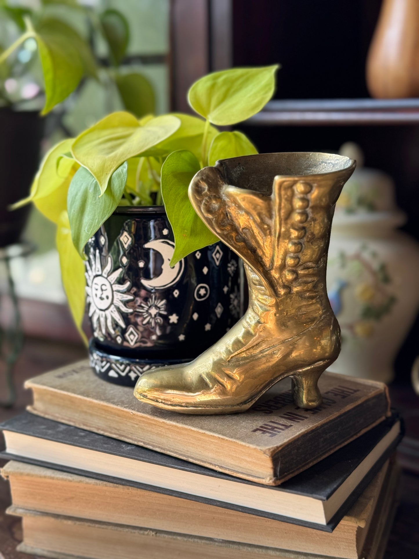 Mini Ladies boot planter/ trinket vase