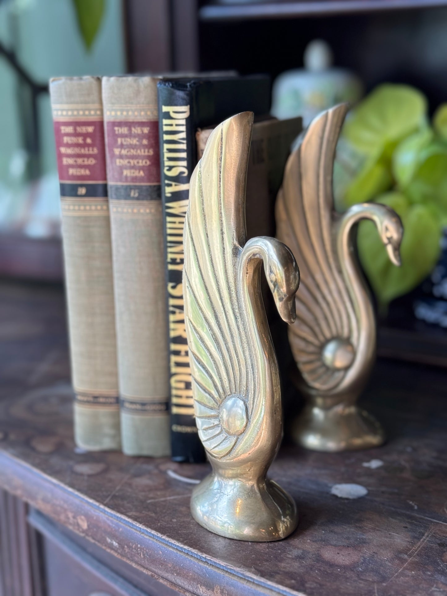 Swan Bookend Set
