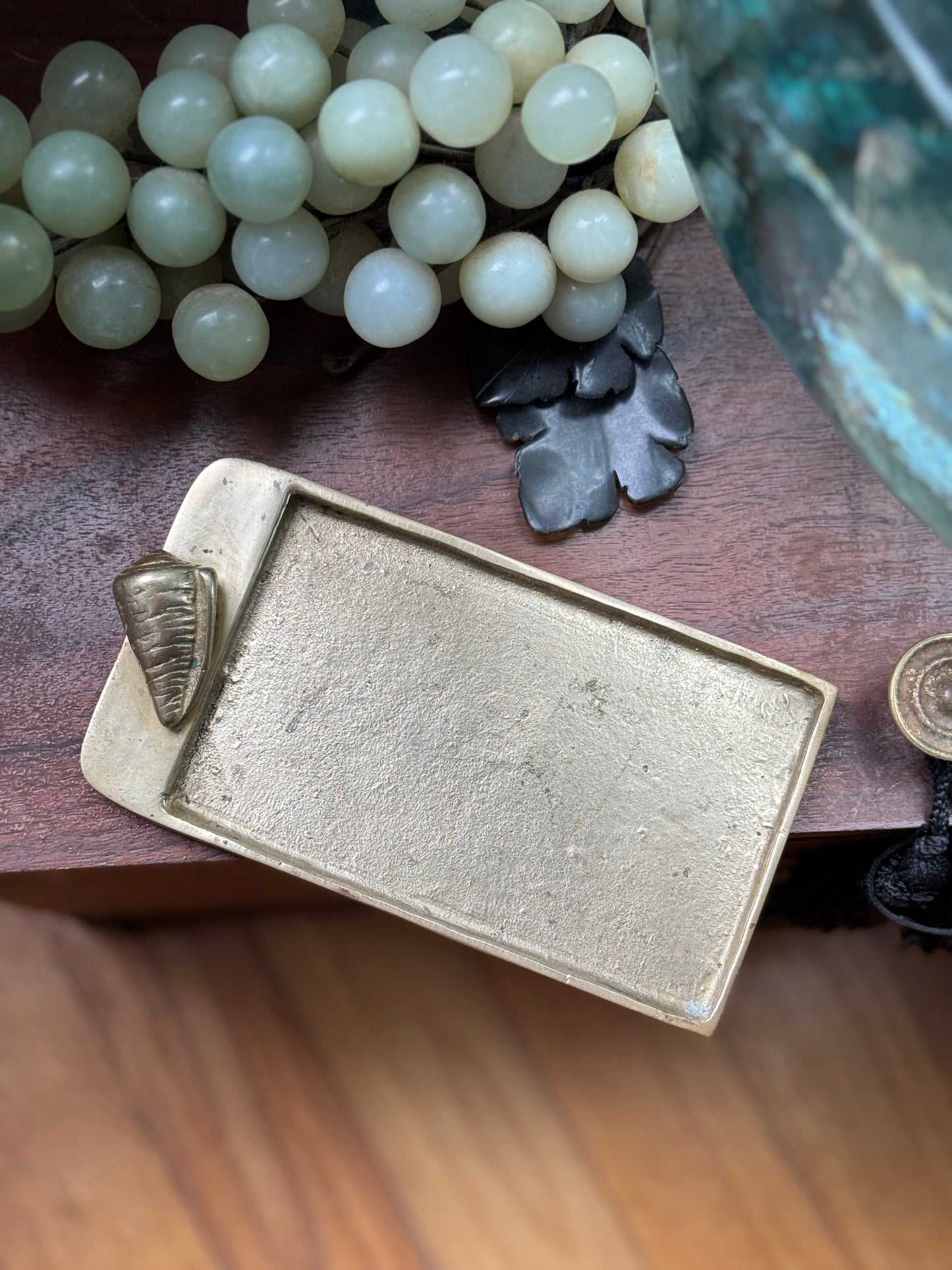 Coastal sea shell trinket tray