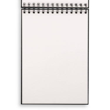 Medium Sketchbook 10x7"- Basic Spiral Fliptop Landsc (Black)