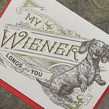 Card / My Wiener Longs