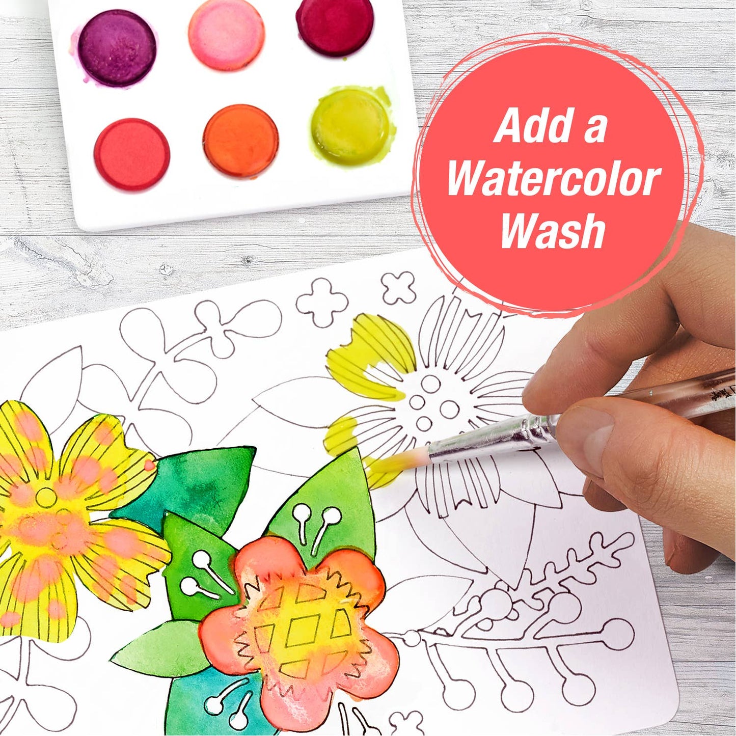 20 Minute Studio Watercolor Art Kit For Beginners
