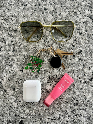 Pothos Keychain or Bag Charm