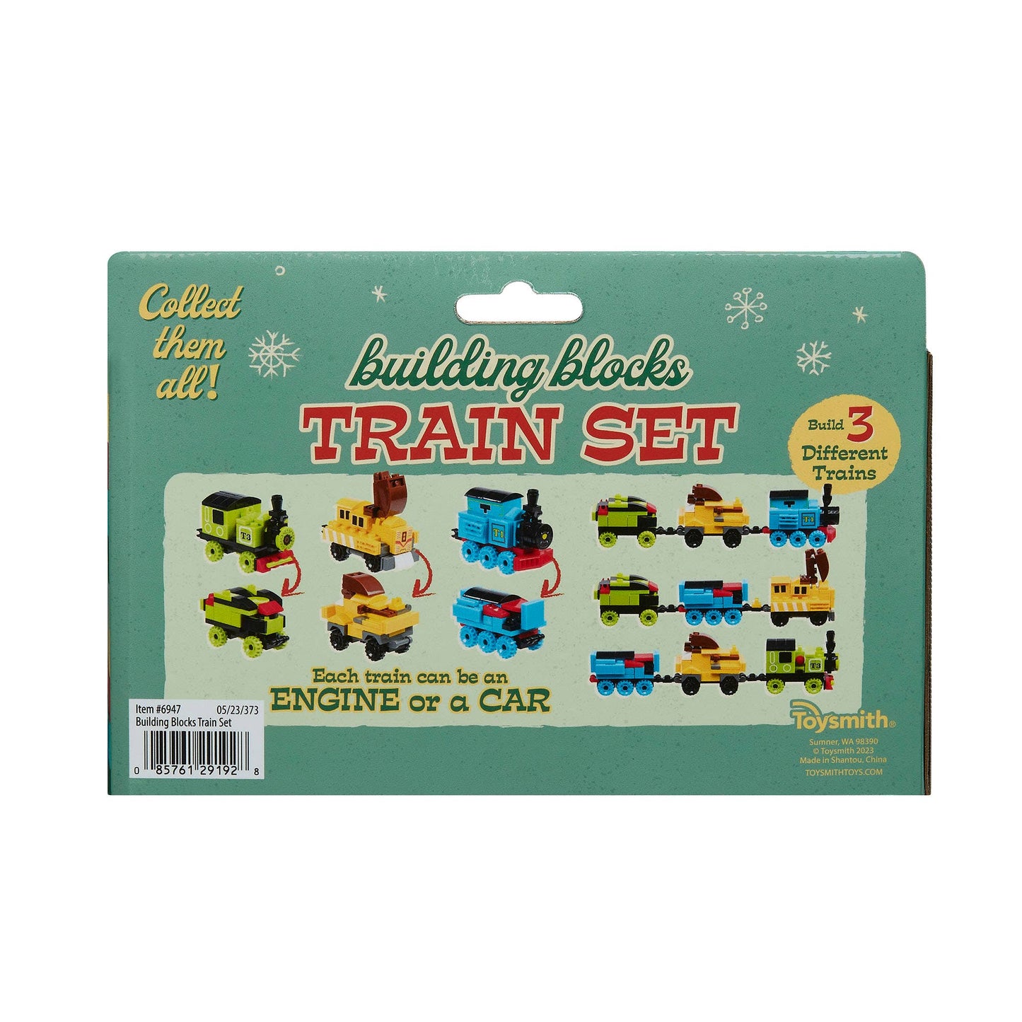 BUILDING BLOCKS TRAIN SET (12)