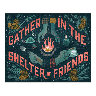 MINI JIGSAW PUZZLE, Gather in the Shelter of Friends