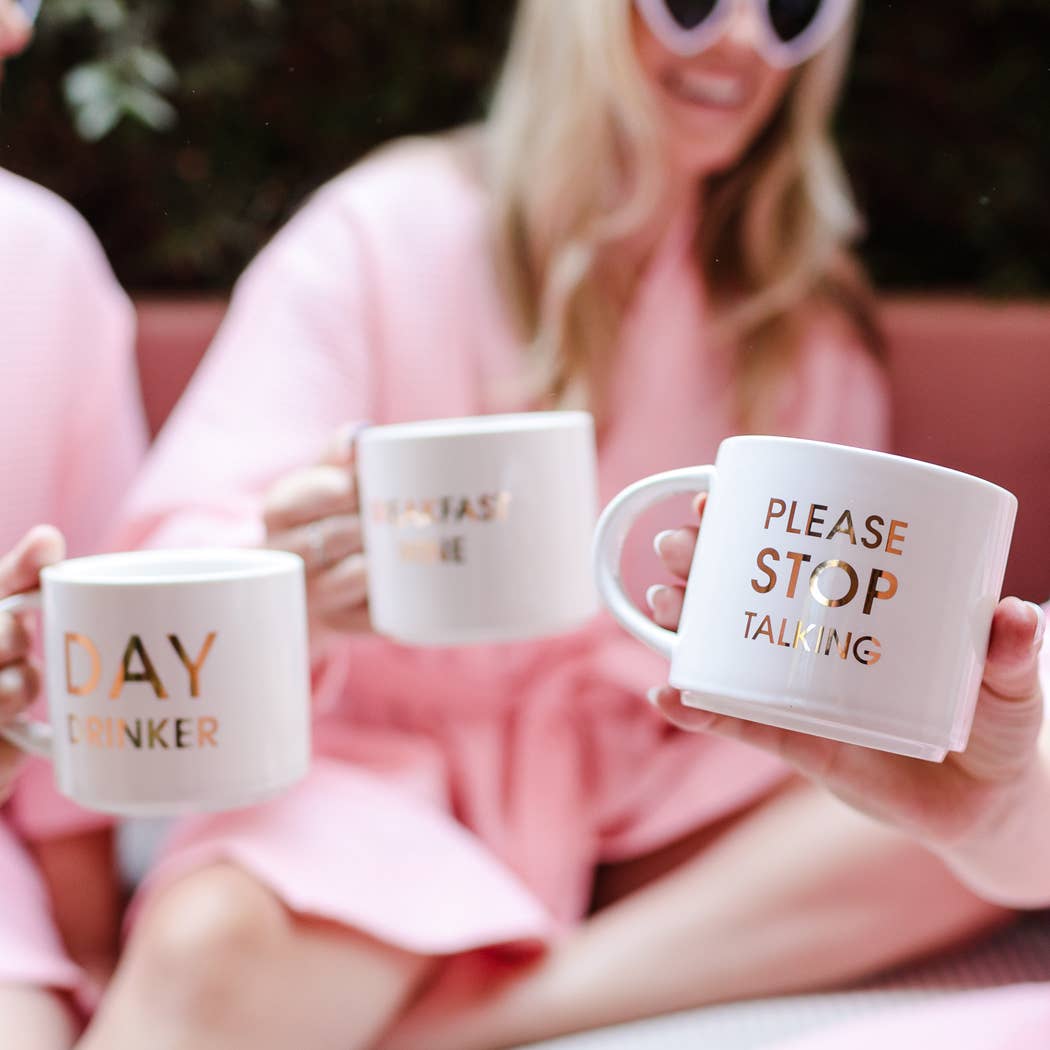 Please Stop Talking Jumbo Stackable Mug