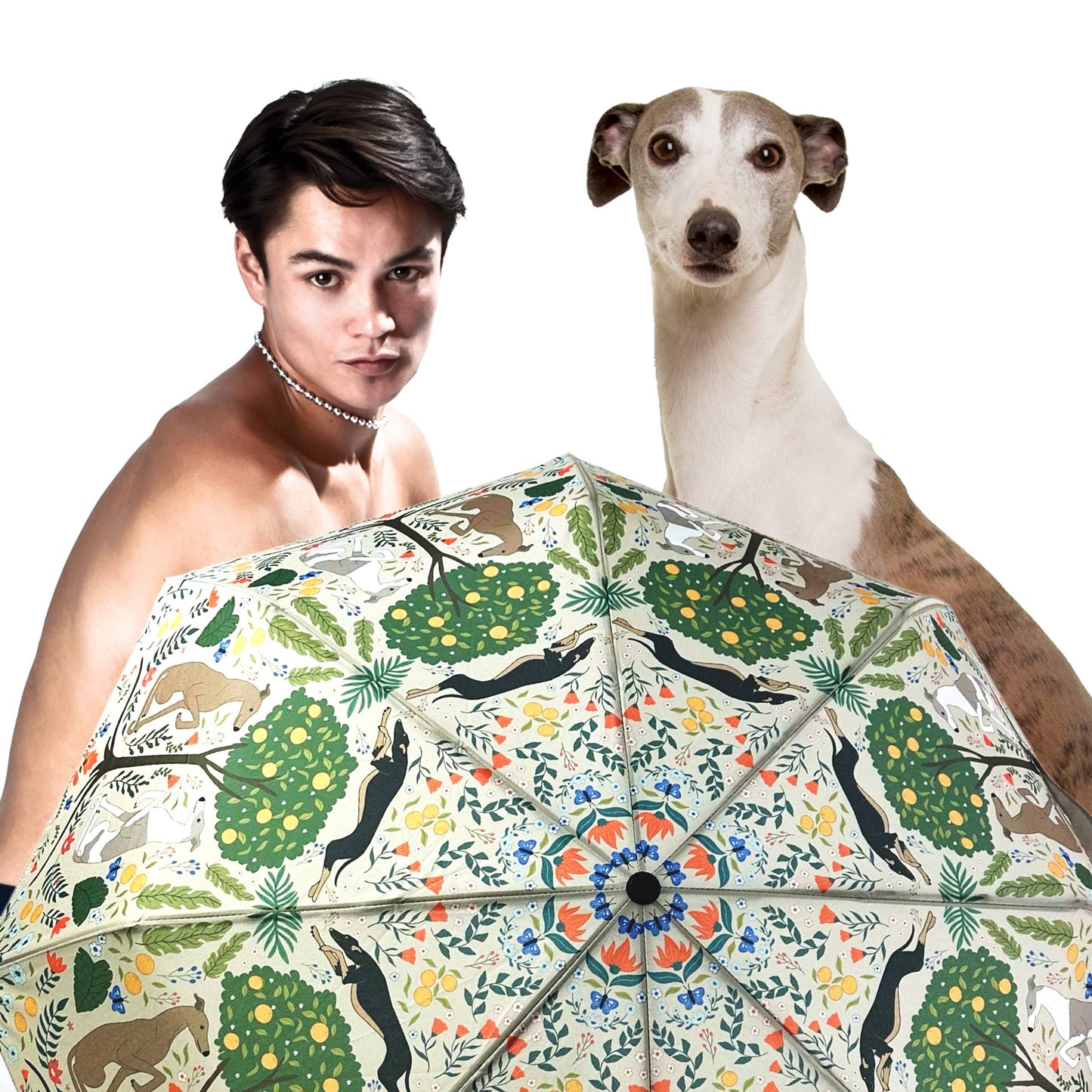 Garden of Greyhound Umbrella 
