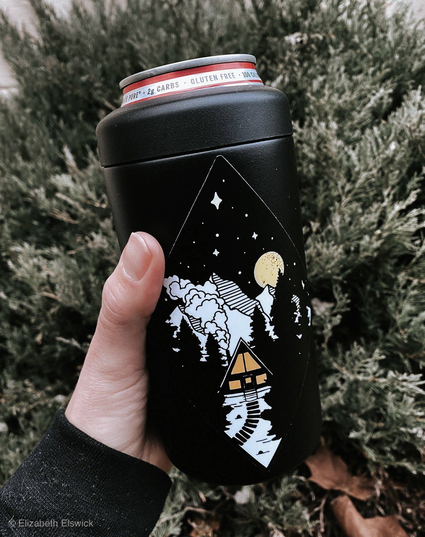 Night lights cabin // sticker