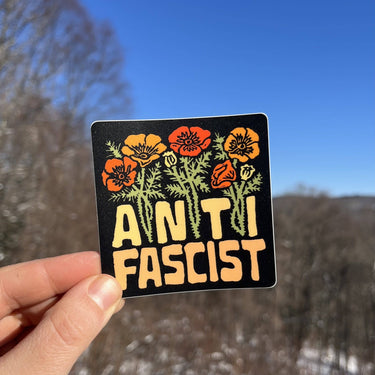 Anti Fascist Sticker | social justice matte vinyl