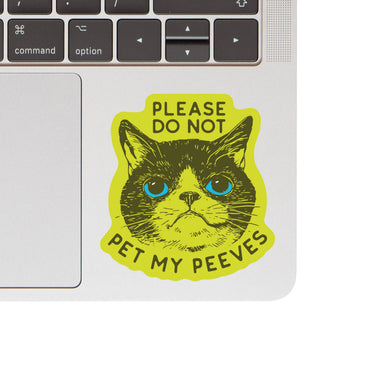 Funny Kitty Cat Goofy Humor High Quality Vinyl Sticker