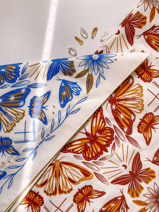Golden Hour Butterfly Bandana, Multiple Colors