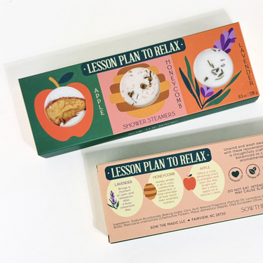 Lesson Plan to Relax Shower Steamer Set