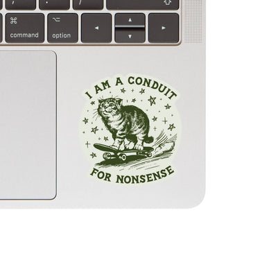 Silly Funny Cat High Quality Vinyl Sticker