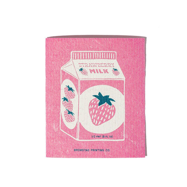 Strawberry Milk - Swedish Dishcloth