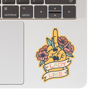 Lady Like Vinyl Sticker