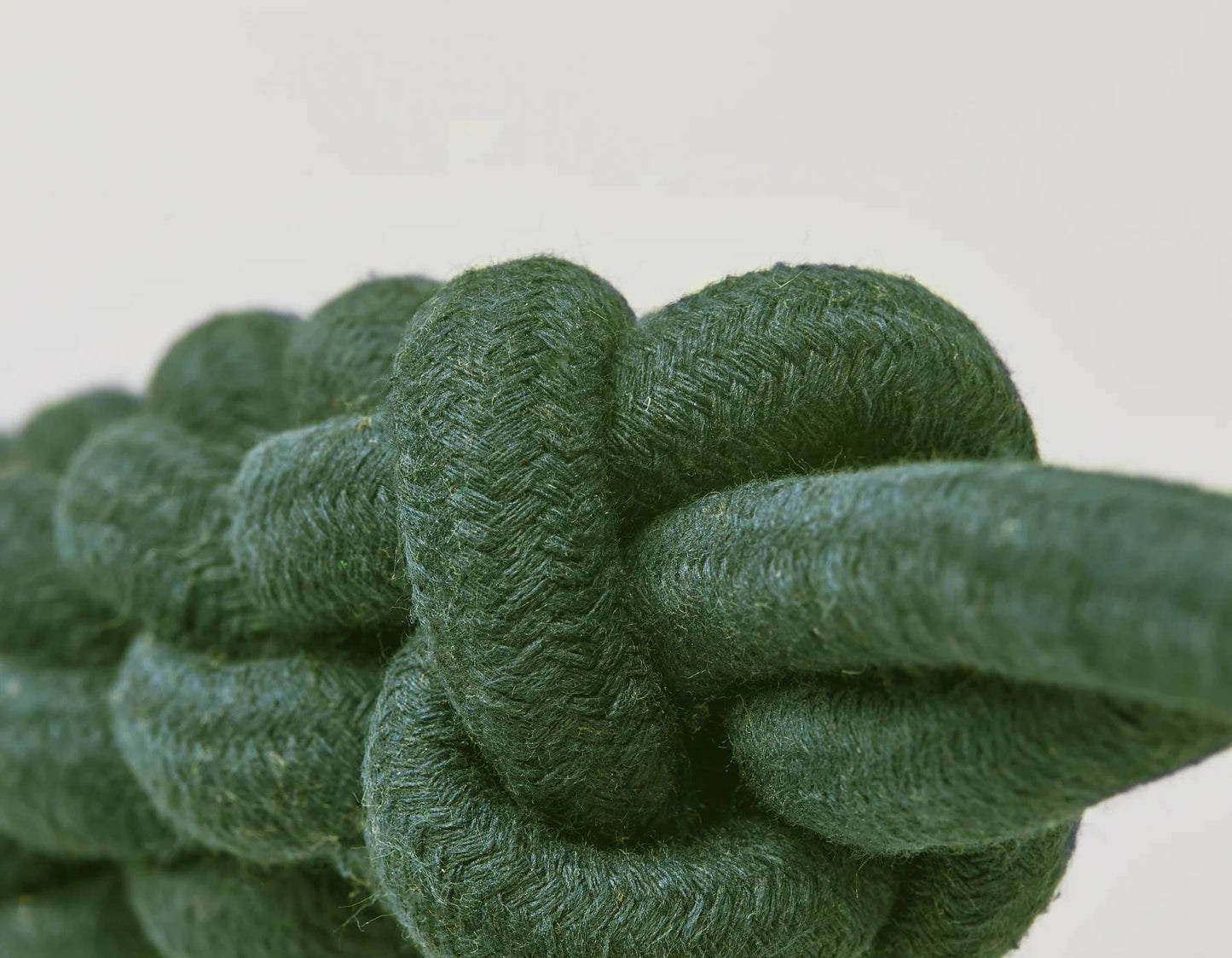 Jax & Bones Top Tugger Rope Knot Dog Toy Olive 11"
