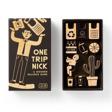 Brass Monkey One Trip Nick Wooden Balance Game