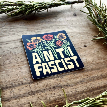 Anti Fascist Sticker | social justice matte vinyl