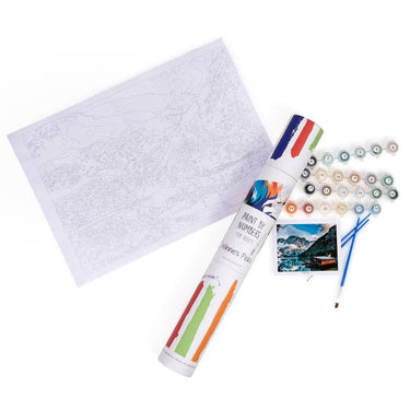 Horse and foal - DIY Paint by Numbers Kit - Summer Craft