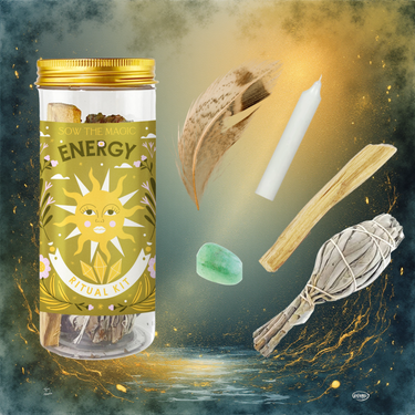 Energy Ritual Kit with Aventurine, Palo Santo + Sage